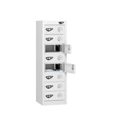 Low 8 Compartment Tablet Charging Locker with 8 Door Access