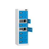 Low 8 Compartment Tablet Charging Locker with 8 Door Access