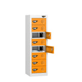 Low 8 Compartment Tablet Charging Locker with 8 Door Access
