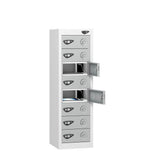 Low 8 Compartment Tablet Charging Locker with 8 Door Access