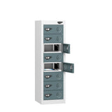 Low 8 Compartment Tablet Charging Locker with 8 Door Access