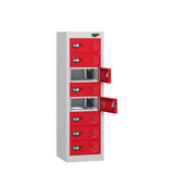 Low 8 Compartment Tablet Charging Locker with 8 Door Access
