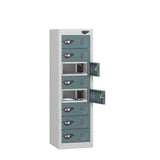 Low 8 Compartment Tablet Charging Locker with 8 Door Access
