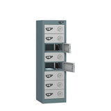 Low 8 Compartment Tablet Charging Locker with 8 Door Access