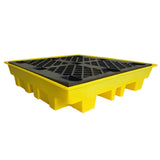 Low Profile Drum Spill Pallet for 4 Drums