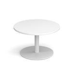 Monza Circular Coffee Table with White Base