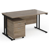Maestro 25 Desk and Pedestal Bundle