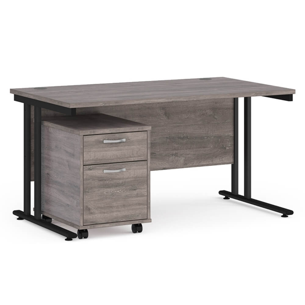 Maestro 25 Desk and Pedestal Bundle
