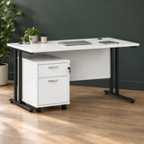 Maestro 25 Desk and Pedestal Bundle