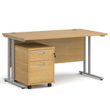 Maestro 25 Desk and Pedestal Bundle