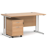 Maestro 25 Desk and Pedestal Bundle
