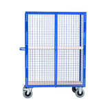 Mesh Security Storage Trolley - 2 Shelves