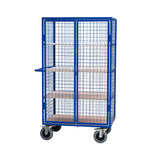 Mesh Security Storage Trolley - 4 Shelves