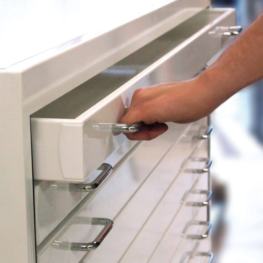 Orchard Metal Plan Chest A1 8 Drawer