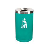 Micro Litter Bin With Stainless Steel Lid