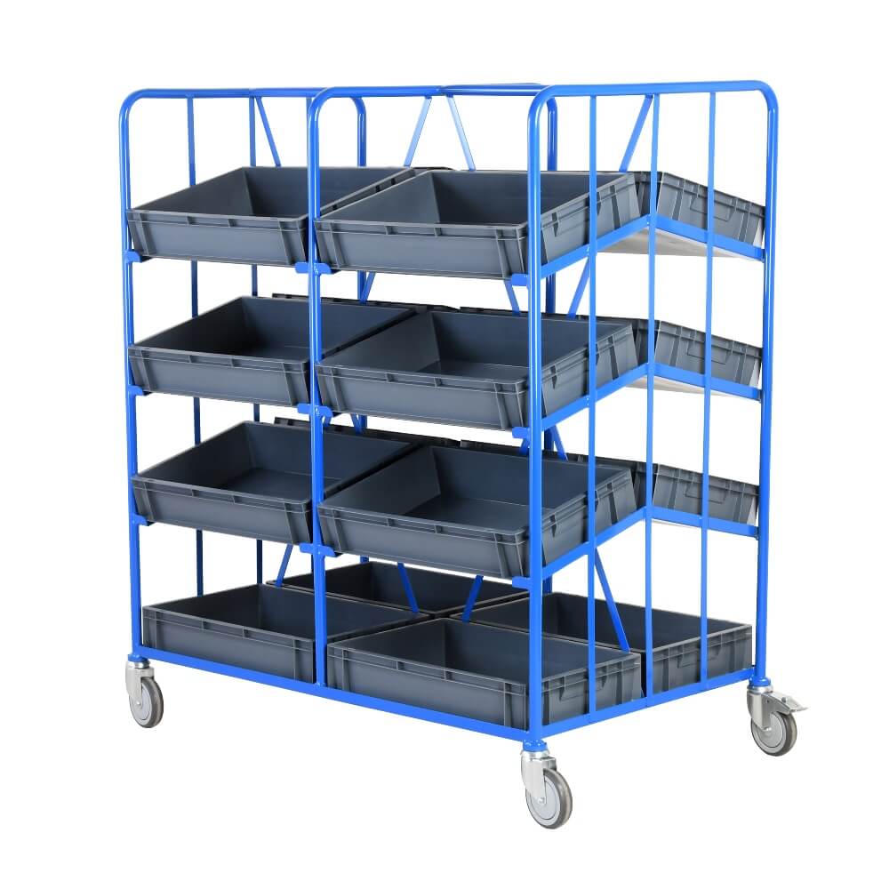 Mobile Display Tray Racks - Tray Size: 120 x 400 x 600mm