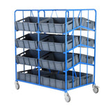 Mobile Display Tray Racks - Tray Size: 170 x 400 x 600mm