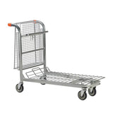 Nestable Stock Trolley with Folding Basket