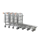Nestable Stock Trolley with Folding Basket