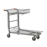 Nestable Stock Trolley with Folding Basket