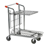 Nestable Stock Trolley with Folding Shelf
