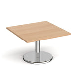 Pisa Square Coffee Table with Chrome Base