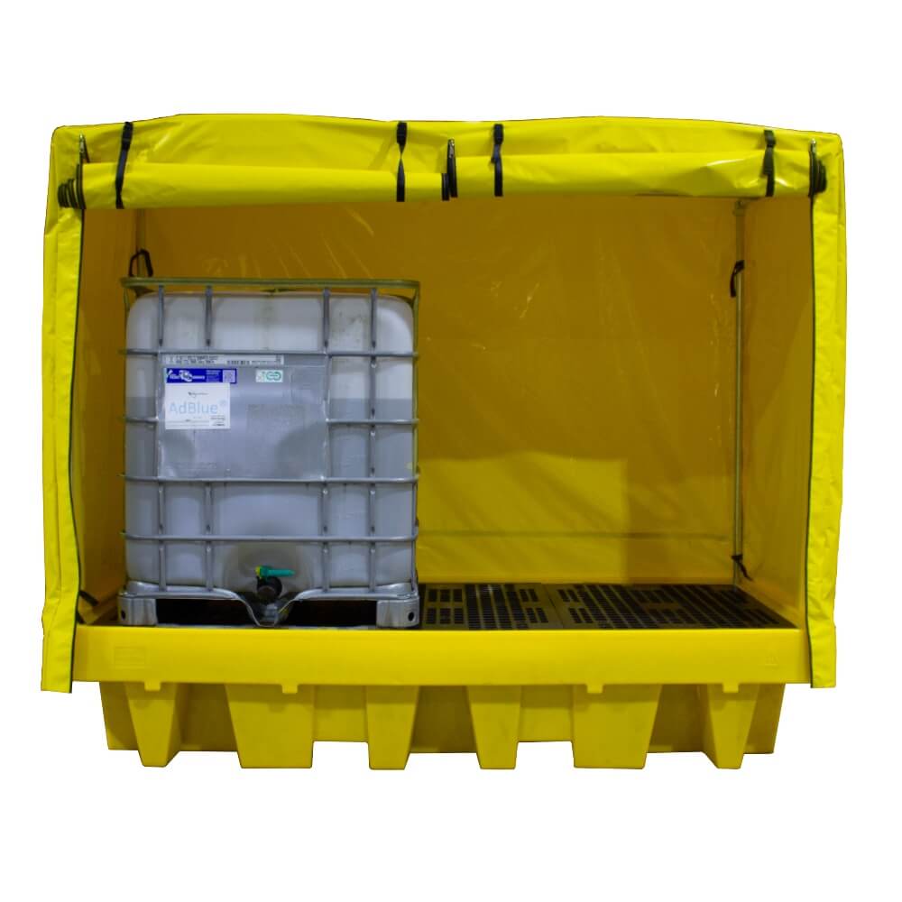 PVC Covered Spill Pallet for 2 IBC