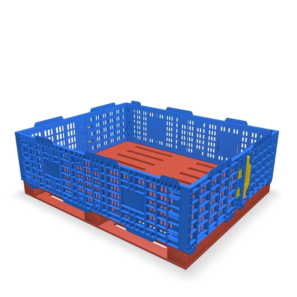 Plastic Pallet Collars - Blue