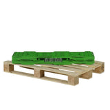 Plastic Pallet Collars - Green