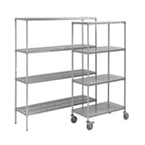 Plastic Plus Shelving with Vented Shelves 1820mm High