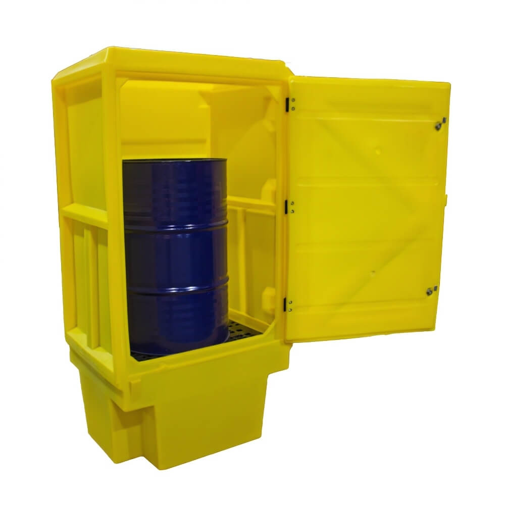 Polyethylene Drum Storage Cabinet 225 Litre Sump Capacity
