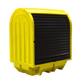 Polyethylene Hard Covered Drum Spill Pallet - 2 Drums