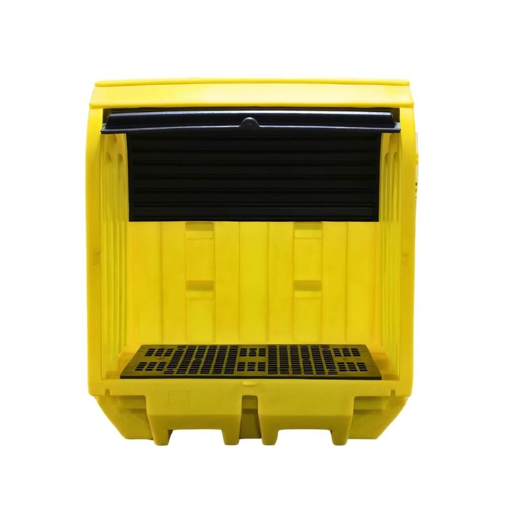 Polyethylene Hard Covered Drum Spill Pallet - 2 Drums