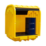 Polyethylene Hard Covered Drum Spill Pallet - 4 Drums