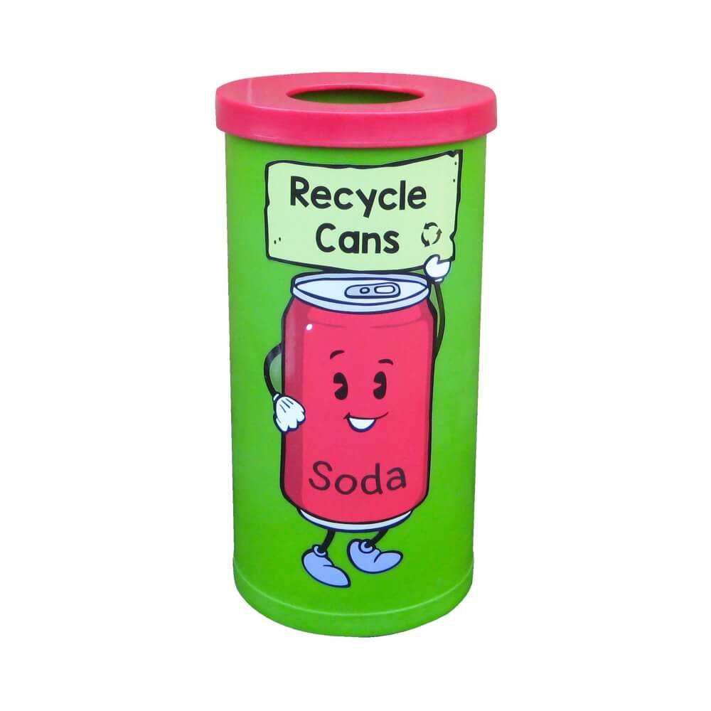 Popular Recycling Bin with Character Graphics