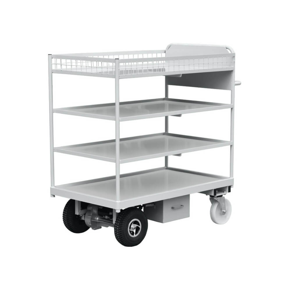 Powered Hospital Service Shelf Trolley