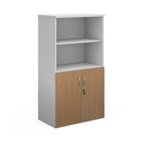 Duo Combination Unit with Open Top 3 Shelves