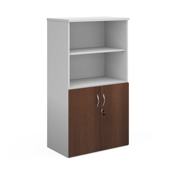 Duo Combination Unit with Open Top 3 Shelves