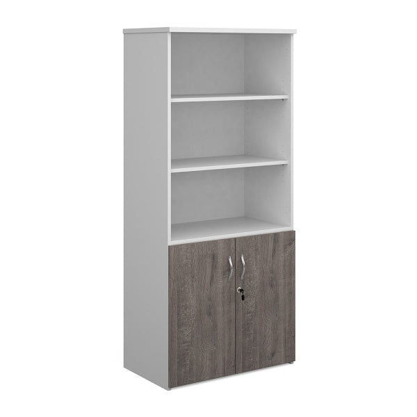 Duo Combination Unit with Open Top 4 Shelves
