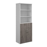 Duo Combination Unit with Open Top 5 Shelves
