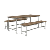 SCAFFOLD Outdoor Dining Bench Set