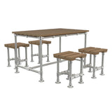 SCAFFOLD Outdoor Dining Stool Set