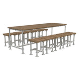SCAFFOLD Outdoor Dining Stool Set