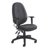 Sofia Adjustable Lumbar Fabric Operators Chair