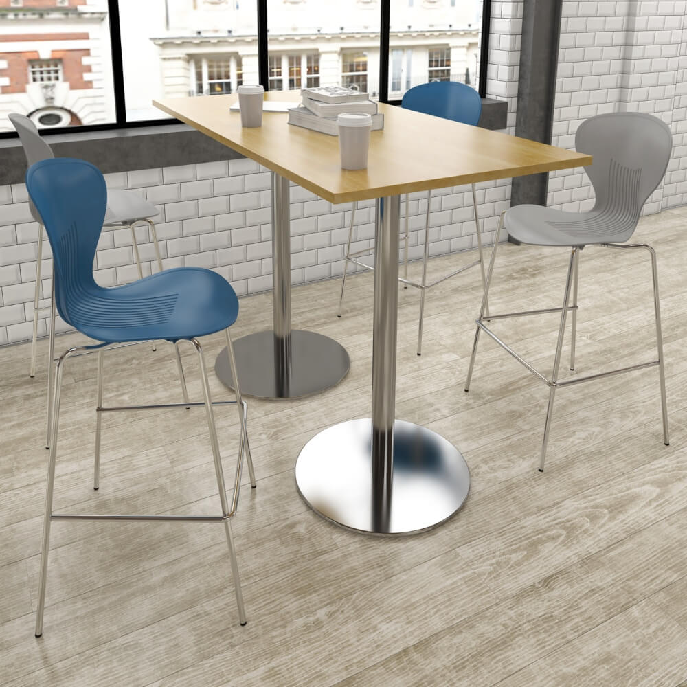 Sienna Stool with Chrome Legs (Pack of 2)
