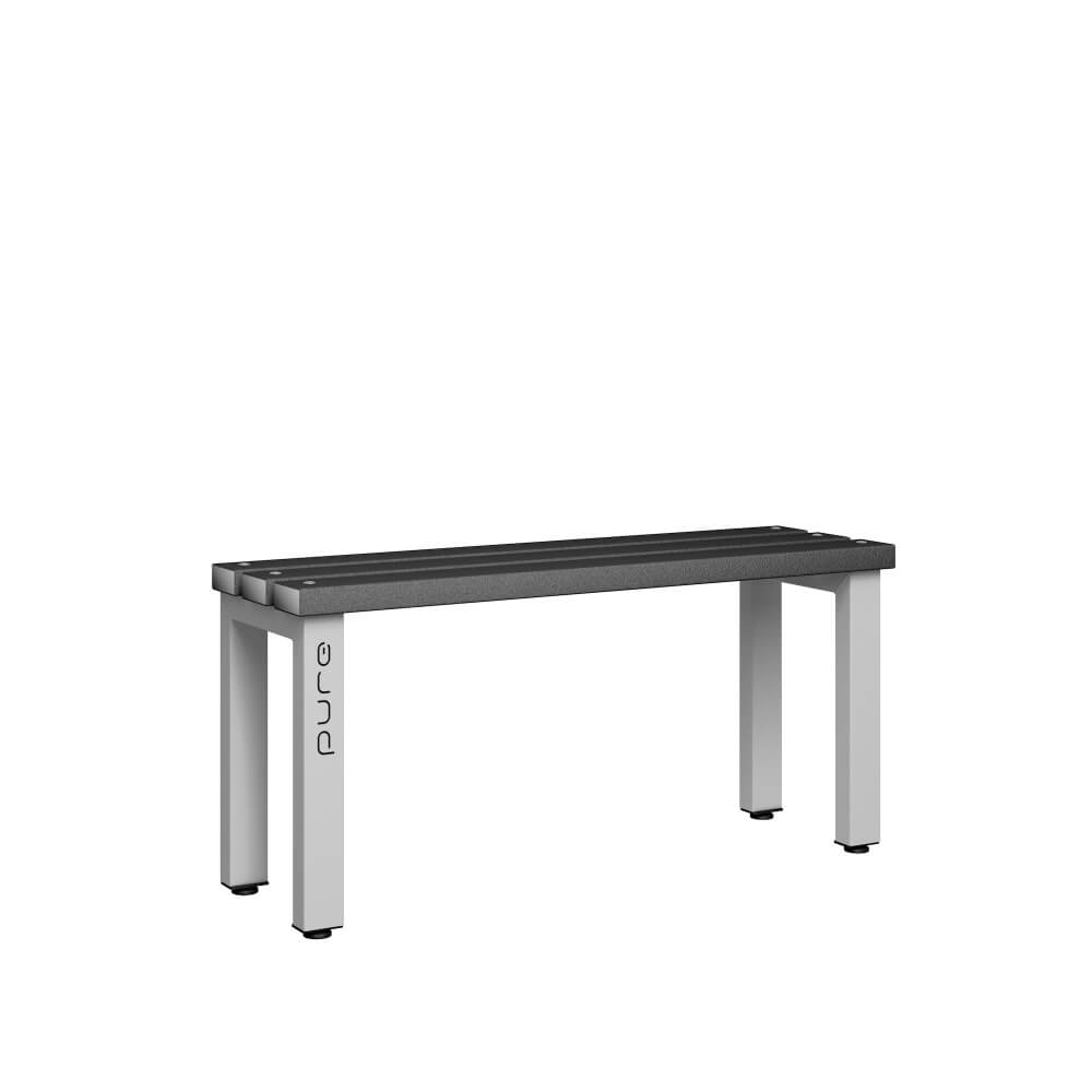 Single Sided Bench 1000mm with Polymer Slats