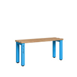 Single Sided Bench 1000mm with Wooden Slats