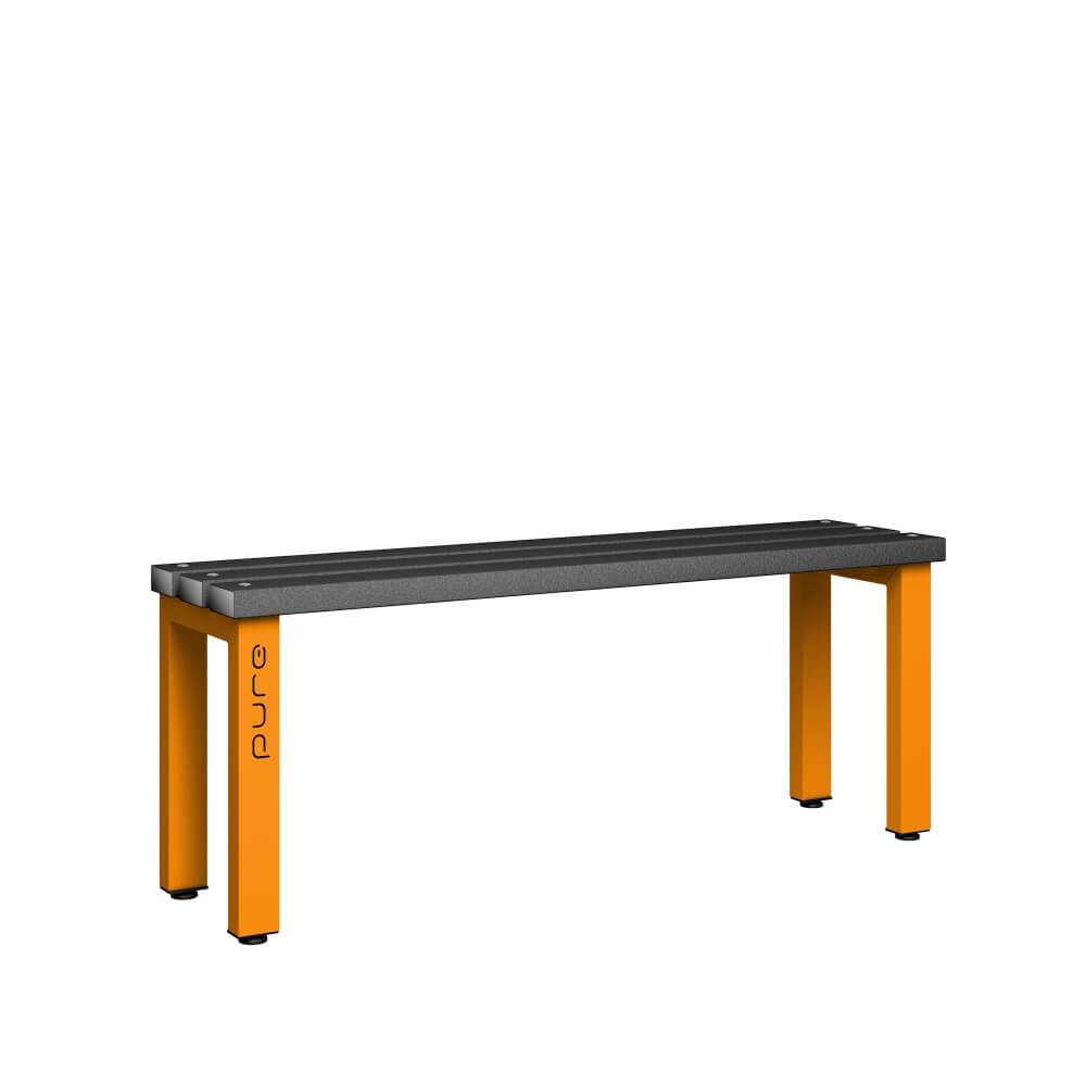 Single Sided Bench 1200mm with Polymer Slats