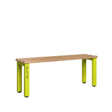 Single Sided Bench 1200mm with Wooden Slats