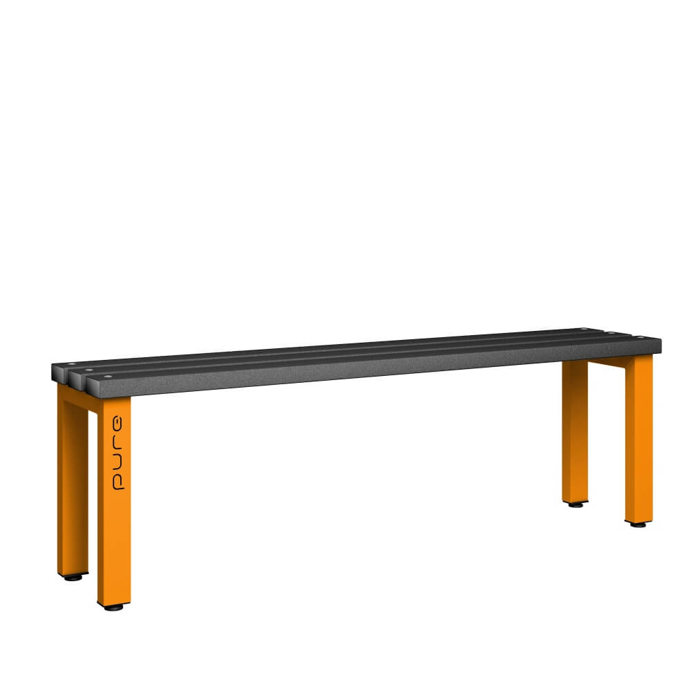 Single Sided Bench 1500mm with Polymer Slats